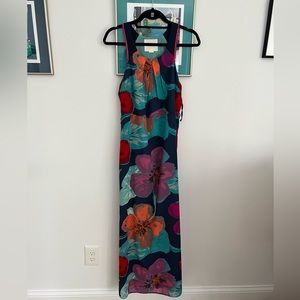 Anthropologie floral long dress